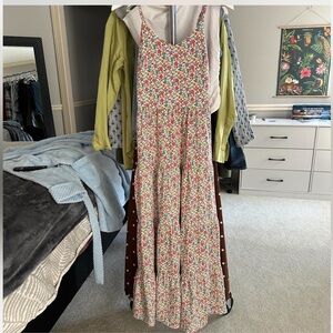 Floral Sleeveless Maxi Dress